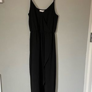 Lush long layered black dress